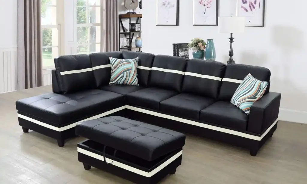Black Sofa Set