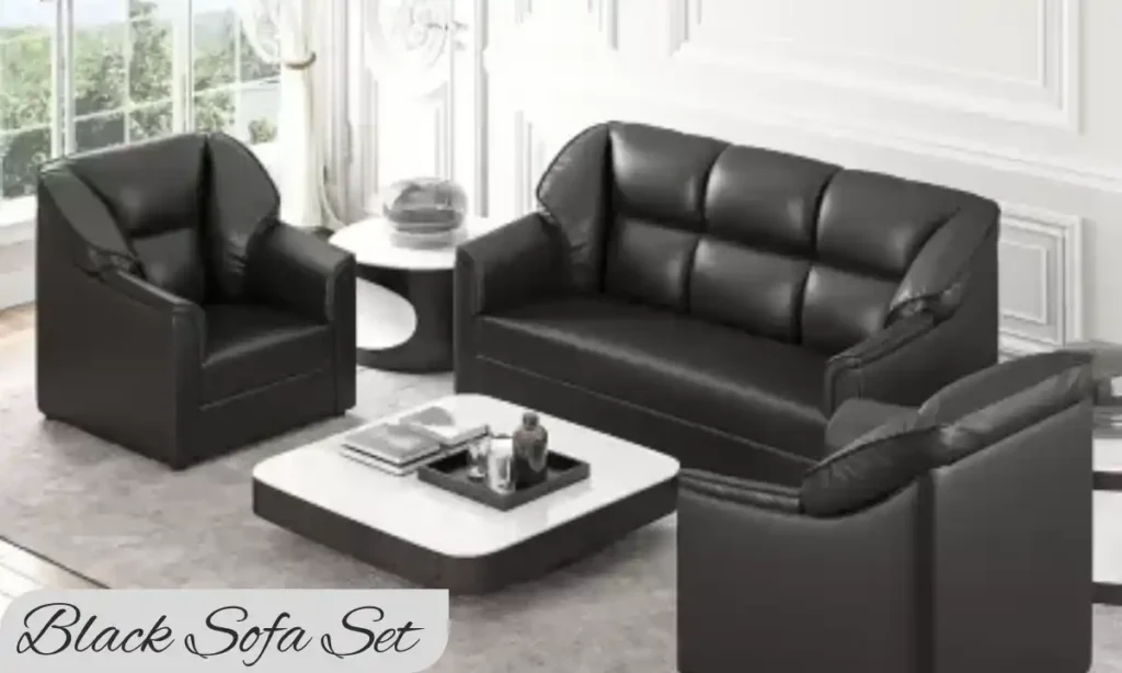 Black Sofa Set
