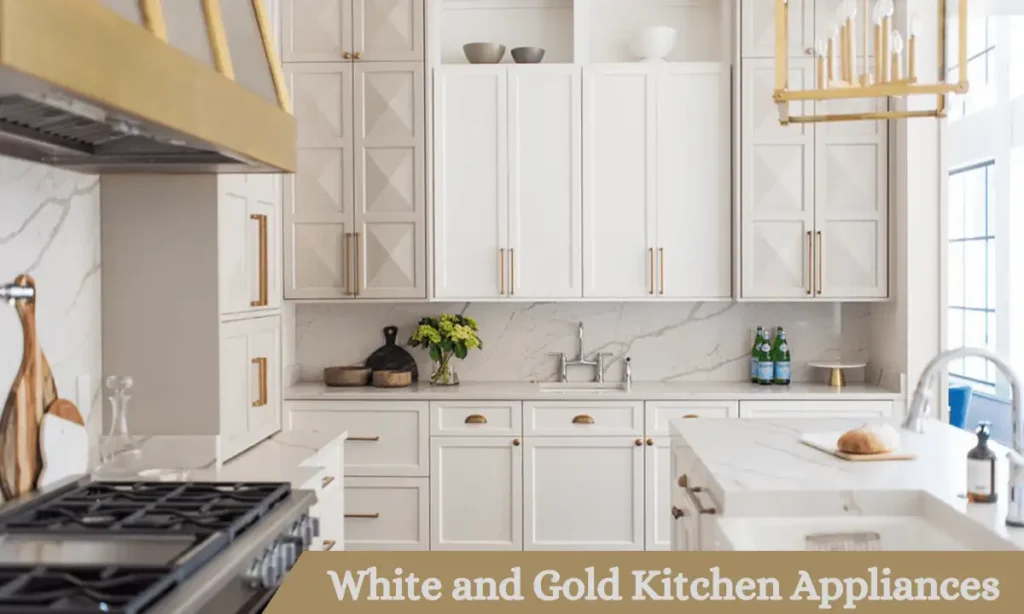 White And Gold Kitchen