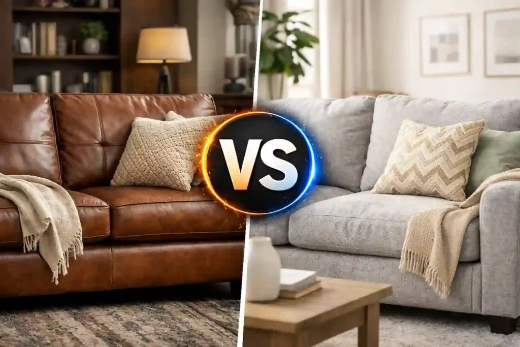 Leather Sofas vs Fabric Sofas Comparison
